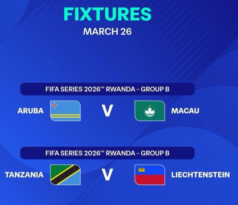 Ratiba ya FIFA Series 2026 Kundi B La Tanzania