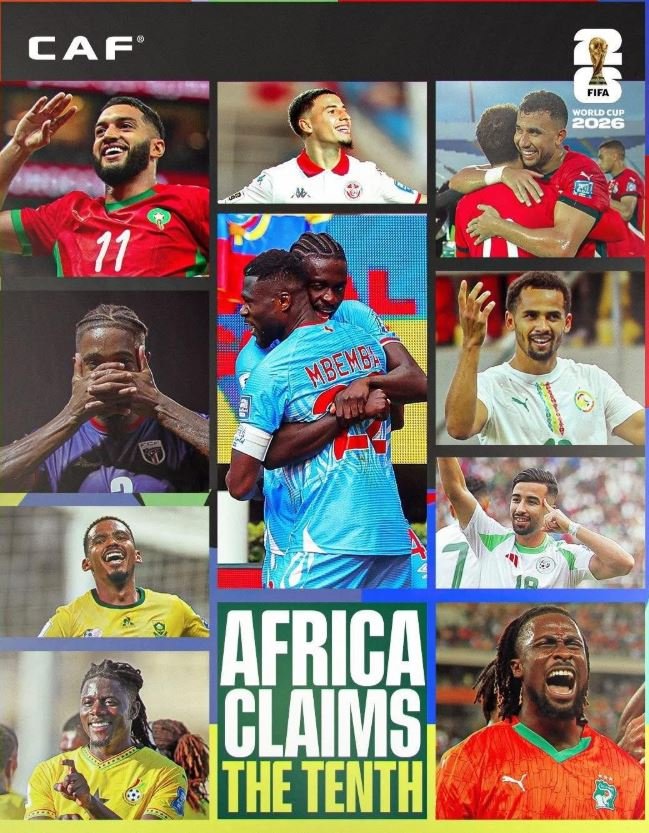 Afrika Yapata Nafasi ya Timu 10 Kombe la Dunia 2026